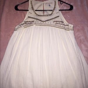 Billabong White/Off White Beaded Beach Dress
